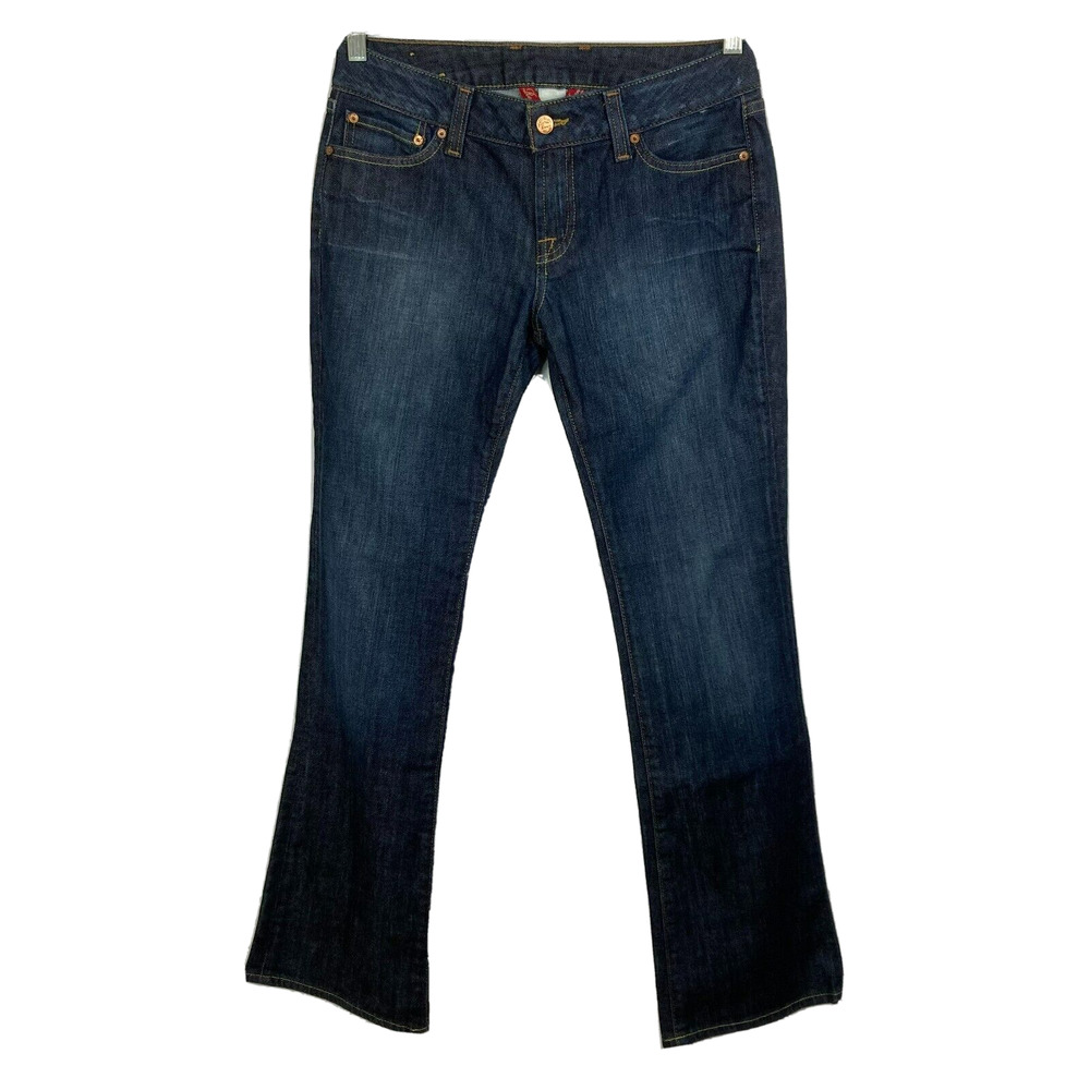Lucky Brand Jeans Womens Sz 8 Lola Bootcut‎ Stretch Dark Denim Low Rise Pockets